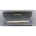 Gold Tone Pierre Cardin Pen and Pencil set -Unused each in own Box- Ink Still Ok