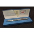 Vintage 1/20 12kt gold filled Cross Ballpoint pen in Case with warranty card- Ink dry
