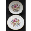 2 Vintage Royal Worcester trays (51) fine Bone China England (111mm)