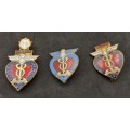 3 x  SABTS / SABOD Blood Donar  Badges one  75  -and 2 other