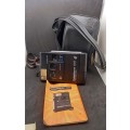 Vintage 1980's Kodak Colorburst 350 Instant Camera with leather Bag and booklet- working