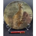 Vintage Royal Doulton Mother Kangaroo with Joey. D.6423 Plate 265mm