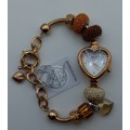 Unused Saga "Fairy Whisper" Limited edition Bracelet watch with Swarovski Crystal charms.