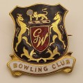 Vintage G.W Bowling Club bowling Pin 26x28mm
