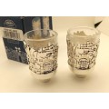 Pair of Original KARSHI  Silver plated Cups - Jerusalem 1955- Still in Box
