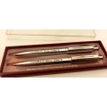 Sheaffer Ball Pen and Pencil set - U.S.A - Fourways Mall 1989/9 engraved on it - ink still ok