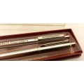 Sheaffer Ball Pen and Pencil set - U.S.A - Fourways Mall 1989/9 engraved on it - ink still ok