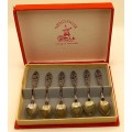 Vintage Nickel Silver Spoon set made in Holland - Boxed