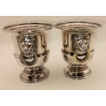 2 Vintage Silver Plated VINERS of Sheffield Table Toothpic Holders England