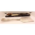 Vintage Elweco Kings Pattern Silver Plated Pizza/Lasagna server Boxed -300x63mm