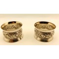 2 Antique/Vintage Silver or Silver Plated (No Marks) Napkin/Serviette rings- Not Engraved