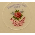 Vintage Royal Albert `Forget-Me-Not Rose` Bone China Saucer 140mm- England