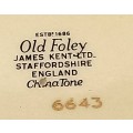 Vintage OLD FOLEY Dish James Kent LTD. Chinatone Staffordshire England. 30x180x120mm
