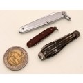 3 Small vintage Pocket Knifes