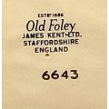 Vintage OLD FOLEY Dish James Kent LTD. Chinatone Staffordshire England. 250x182mm