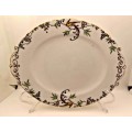 Vintage Paragon oval Cake Plate Bone China made in England-261x215mm