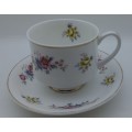 Vintage Mayfair Pottery Coffee Duo Fine bone China (crack on bottom of cup)