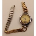 Vintage Buren Grand Prix Swiss Ladies watch 17 Jewels Working strap broken Mechanical movement