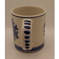 Delfts Blue Delfino Hand painted Cup Made in Holland 85x100x75mm