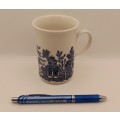 Blue and White Hand painted Cup Made in England 105x100x77mm