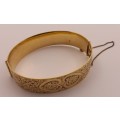 Vintage S&P Bangle 9ct Gold with Solid Metal Core  6,5cm Diameter x1,5cm wide