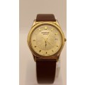 Vintage Raymond Well Geneve 5539 Quartz Watch with leather strap 955412 movement -WORKING-Working