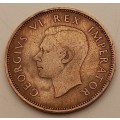 1943  South Africa ½ Penny - George VI