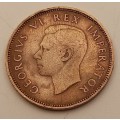 1943  South Africa ½ Penny - George VI