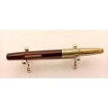Vintage Golden Platignum Lever Filler fountain Pen England -no Ink sac