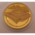 Large Explanada libertador simon bolivar jerusalem Medal in Capsule 93,85gram 51mmx5mm