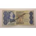 1984 -2 Rand  -Signature de Kock  Bank note prefix GJ