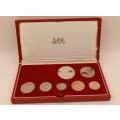 1968 Proof Coin set (SILVER R1) in Original SA Mint box