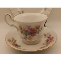 Vintage Royal Albert  "Moss Rose" Tea Trio - Mint Condition - Made in England (6 Available)