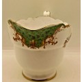 Vintage Paragon Fine Bone China Rockingham Green Creamer- By Appointment to the Queen