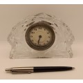 Vintage Crystal Clock ( clock need service or repairs) only runs for few minutes