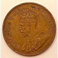 1934 South Africa 1 Penny George V 1D