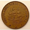 1935 Union of South Africa  1 Penny George V 1D