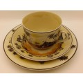 Rare Antique A.J Wilkinson Homeland Series Africa Royal Staffordshire Trio (Cup Chipped and Cracked)