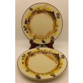 Rare Antique A.J Wilkinson Homeland Series Africa Royal Staffordshire 2 Side plates