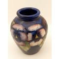 Collectable Moorcroft Ceramic Vase  Potter to HM Queen -England  115mm x 114
