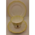 Royal Albert Rainbow Yellow tea Trio (cup has a chip on bottom rim)