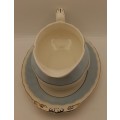 Vintage Grindley "Cream Petal " Gravy Boat with Saucer Made in England