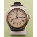 Pre-owned Mens Timex Indiglo WR50M Quarts watch - Working -Leather Strap