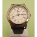 Pre-owned Mens Timex Indiglo WR50M Quarts watch - Working -Leather Strap