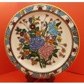 Vintage Elafos Keramik Wall Plate Wall Plate 24kt Gold trim- hand made in Greece- 252mm