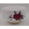 Vintage Royal Albert Bone China `Sweet Romance` Sugar Bowl  -Gold trim have some wear