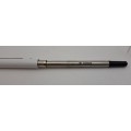 White Parker Rollerball in Case with extra refill - Branded Denel
