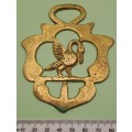 RARE - Vintage Liver Bird Horse Brass - Liverpool Football Club 100x85mm