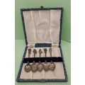 5 Vintage Dutch spoons in box -R92mm
