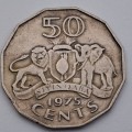 1975  Swaziland (Eswatini ) 50 Cents - Sobhuza II